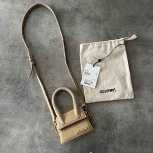Jacquemus mini chiquito neutral tan canvas